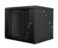 Lanberg Wisząca 19" 9U 600x600mm dwusekcyjna (czarna) - 455648 - zdjęcie 1